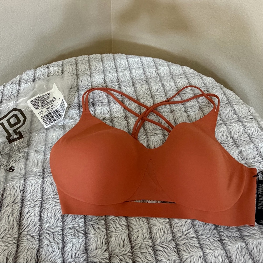 VSX Victoria’s Secret Elevate Strappy-Comfort Women's Orange Racerback Bra